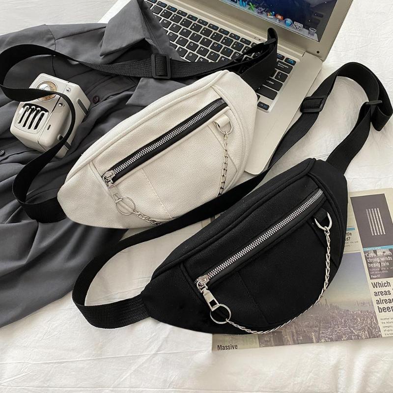 Waist Bags Casual Street Chest Bag Women Solid Color Fanny Belt Pouch Chain Zipper Female Girl Daily Travel Crossbody Shoulder Pack, Black
Waist Bags Casual Street Chest Bag Women Solid Color Fanny Belt Pouch Chain Zipper Female Girl Daily Travel Crossbody Shoulder Pack, Black