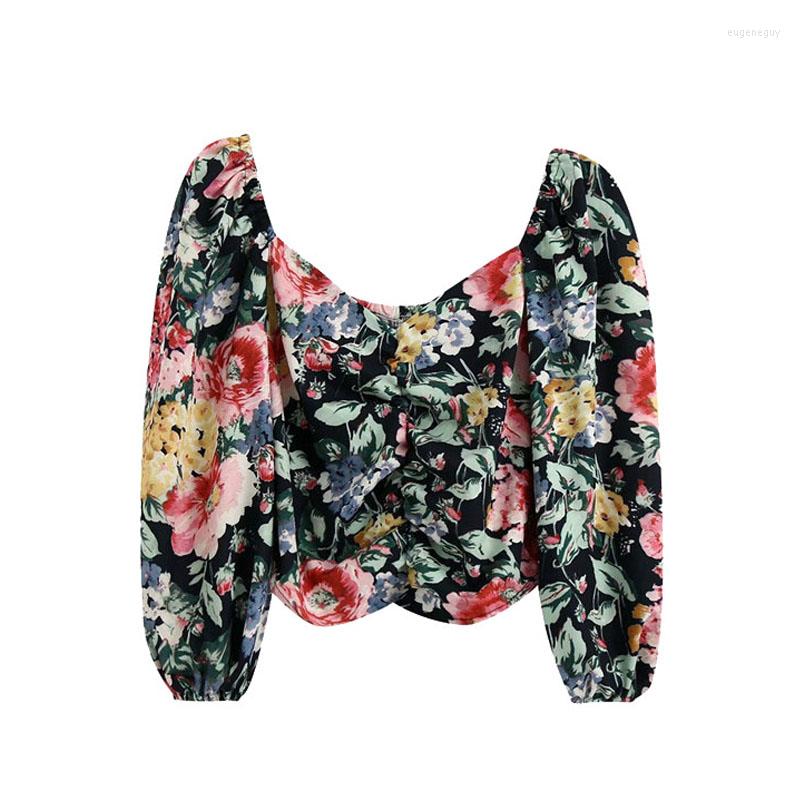 Women's Blouses Klacwaya Women 2023 Fashion Floral Print Pleated Cropped Vintage V Neck Puff Sleeve Female Shirts Blusas Chic Tops, Picture shown
Women's Blouses Klacwaya Women 2023 Fashion Floral Print Pleated Cropped Vintage V Neck Puff Sleeve Female Shirts Blusas Chic Tops, Picture shown