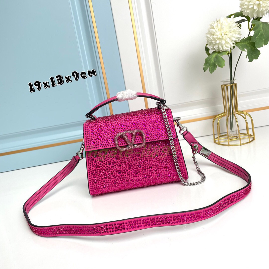 10A Top designer women handbag 7A quality crossbody Genuine Leather Diamond setting bags trendy letter pattern straddle shoulder bag -V free shipping