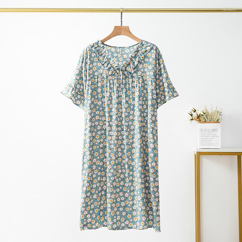 Women's Sleepwear Women Print Flare Sleeve Nightgown Knee-Length Sexy V-Neck Nightdress Summer Casual Sleepshirts Loose Underwear Home, Color 4
Women's Sleepwear Women Print Flare Sleeve Nightgown Knee-Length Sexy V-Neck Nightdress Summer Casual Sleepshirts Loose Underwear Home, Color 4