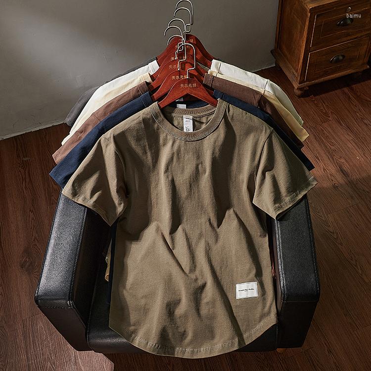 Men's T Shirts Summer American Retro 300g Heavyweight Half-sleeved O-neck Solid Color T-shirt Men's Simple Cotton Washed Old Casual Tops, White
Men's T Shirts Summer American Retro 300g Heavyweight Half-sleeved O-neck Solid Color T-shirt Men's Simple Cotton Washed Old Casual Tops, White