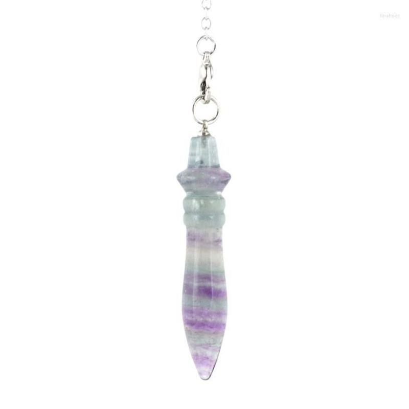 Pendant Necklaces KFT Natural 7 Chakra Healing Points Crystal Quartz Reiki Fluorite Stone Pendulum Dowsing Spiritual Divination Jewelry
Pendant Necklaces KFT Natural 7 Chakra Healing Points Crystal Quartz Reiki Fluorite Stone Pendulum Dowsing Spiritual Divination Jewelry