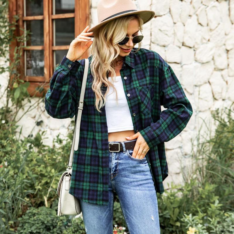 Women' Blouses Spring And Autumn Tops Women Shirt Plaid Blouse Female Fashion Long Sleeves Casual Outwear Blusas Moda 2023, Pink
Women' Blouses Spring And Autumn Tops Women Shirt Plaid Blouse Female Fashion Long Sleeves Casual Outwear Blusas Moda 2023, Pink