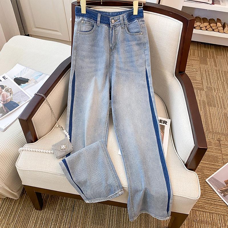 Women' Jeans Spring Women' Wide Leg Pants High Wasit Contrast Color Design Streetwear Blue Straight Denim Ladies Loose Trousers
Women' Jeans Spring Women' Wide Leg Pants High Wasit Contrast Color Design Streetwear Blue Straight Denim Ladies Loose Trousers
