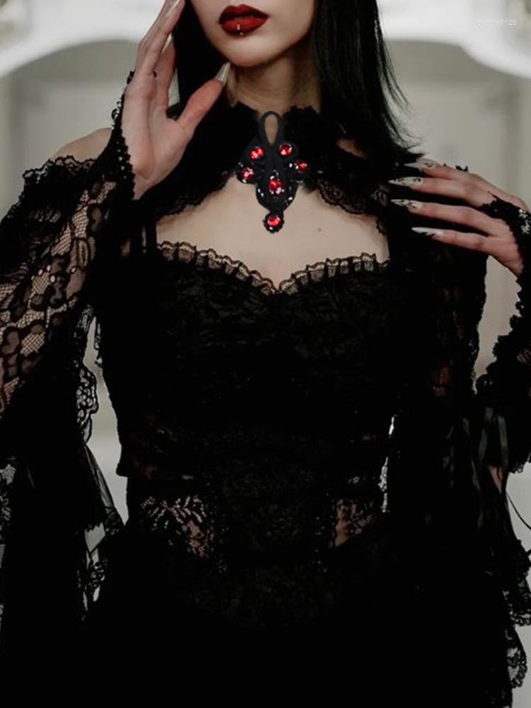 Women' Jackets 2023 Gothic Y2K Vintage Lace Overlays See Through Woman Cosplay Cover-ups Coat Stand Flare Sleeve Black Fairy Grunge Smock
Women' Jackets 2023 Gothic Y2K Vintage Lace Overlays See Through Woman Cosplay Cover-ups Coat Stand Flare Sleeve Black Fairy Grunge Smock
