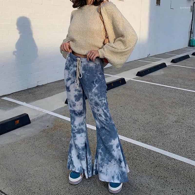 Women' Pants 2023 High Waist Tie Dyed Bell-Bottoms Casual Women' Drawstring Flared Trousers Fashion Ladies Streetwear Fall Spring, Black
Women' Pants 2023 High Waist Tie Dyed Bell-Bottoms Casual Women' Drawstring Flared Trousers Fashion Ladies Streetwear Fall Spring, Black
