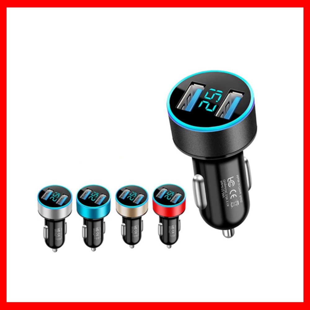 4.8A Car Charger 2 Ports Fast Charging for iphone 13 12 pro Samsung Xiaomi Universal LED Display 5V Dual USB Car Charger Adapter Car-Charge Car-Charger Car Charging Quick, Same as the photo
4.8A Car Charger 2 Ports Fast Charging for iphone 13 12 pro Samsung Xiaomi Universal LED Display 5V Dual USB Car Charger Adapter Car-Charge Car-Charger Car Charging Quick, Same as the photo