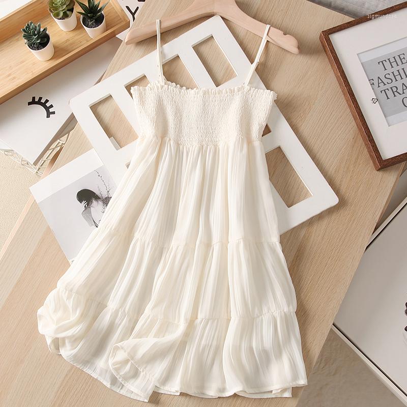 Casual Dresses Women Spaghetti Strap Dress Layered Ruffle French Slash Neck White For Female Elegant A-line Backless Vestidos, Beige
Casual Dresses Women Spaghetti Strap Dress Layered Ruffle French Slash Neck White For Female Elegant A-line Backless Vestidos, Beige