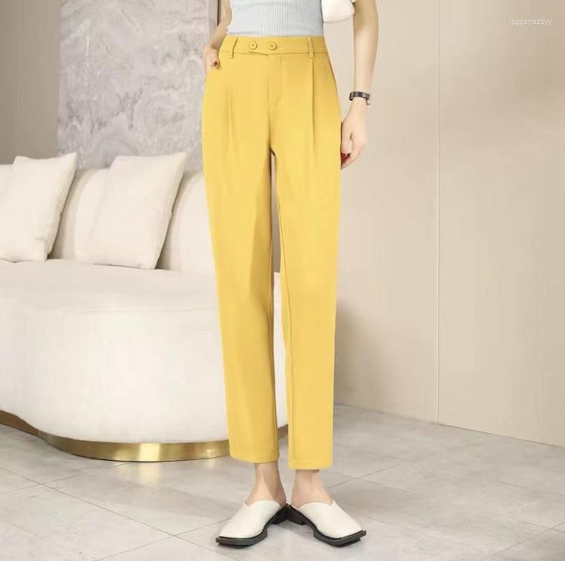 Women' Pants Solid Color Straight Trousers Women 2023 Spring And Summer Ice Silk Harem High Waist Thin Button Fashion Elegant, Black
Women' Pants Solid Color Straight Trousers Women 2023 Spring And Summer Ice Silk Harem High Waist Thin Button Fashion Elegant, Black