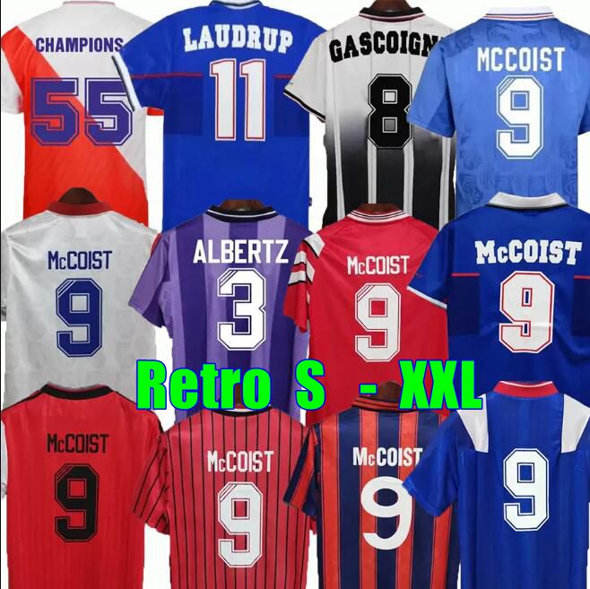 Retro Soccer Jerseys Football Shirt GASCOIGNE 87 90 92 94 96 97 99 01 KENT STEWART ARIBO LAUDRUP MCCOIST Glasgow Rangers, 99/01 home
Retro Soccer Jerseys Football Shirt GASCOIGNE 87 90 92 94 96 97 99 01 KENT STEWART ARIBO LAUDRUP MCCOIST Glasgow Rangers, 99/01 home
