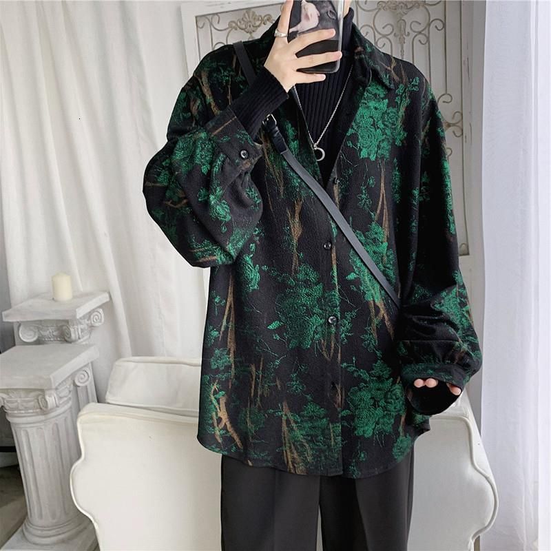 Men Casual Shirts shirt men spring autumn retro Retro temperament rose printed long sleeve shirts Korean fashion loose male casual oversized coat 230414, Green
Men Casual Shirts shirt men spring autumn retro Retro temperament rose printed long sleeve shirts Korean fashion loose male casual oversized coat 230414, Green