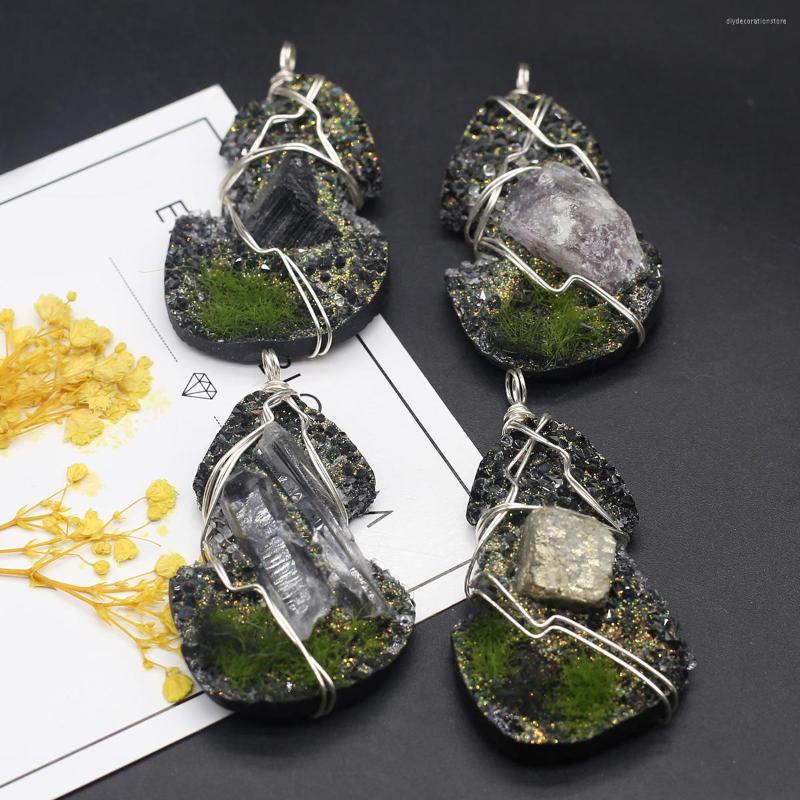 Charms Charming Natural Stone Resin Hand Wound Semi-Precious Irregular Pendant 33X60mm For Jewelry Making DIY Accessory
Charms Charming Natural Stone Resin Hand Wound Semi-Precious Irregular Pendant 33X60mm For Jewelry Making DIY Accessory