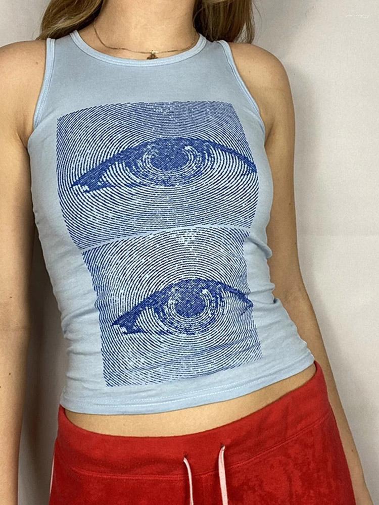 Women' Tanks Eyes Printed Tank Tops Harajuku Corset Vintage Fashion Streetwear Sleeveless Crop Top Women Casual Sweats Grunge, Blue
Women' Tanks Eyes Printed Tank Tops Harajuku Corset Vintage Fashion Streetwear Sleeveless Crop Top Women Casual Sweats Grunge, Blue