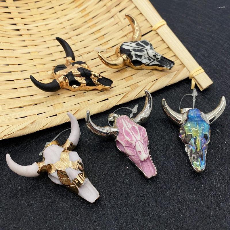 Pendant Necklaces Acrylic Metal Edging Colorful Pendants Exquisite Bull Head Shape Fashion For Handmade DIY Necklace Jewelry Accessories
Pendant Necklaces Acrylic Metal Edging Colorful Pendants Exquisite Bull Head Shape Fashion For Handmade DIY Necklace Jewelry Accessories