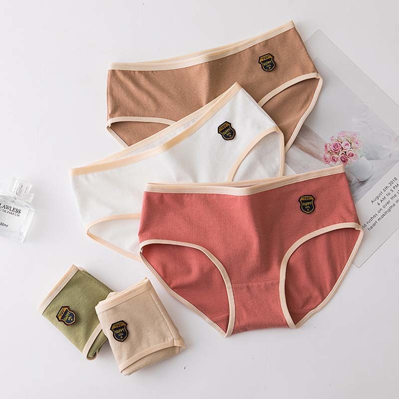 Women's Panties 7Pcs/Set Cotton Underwear For Woman Sexy Panties Underpants Women's Briefs Girls Lingeries Solid Color Panty Plus Size Intim
