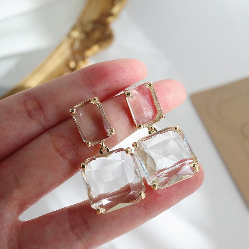Stud Earrings Transparent Geometric Square Crystal Exaggerated Design Sense Pendant Fashion For Women
Stud Earrings Transparent Geometric Square Crystal Exaggerated Design Sense Pendant Fashion For Women