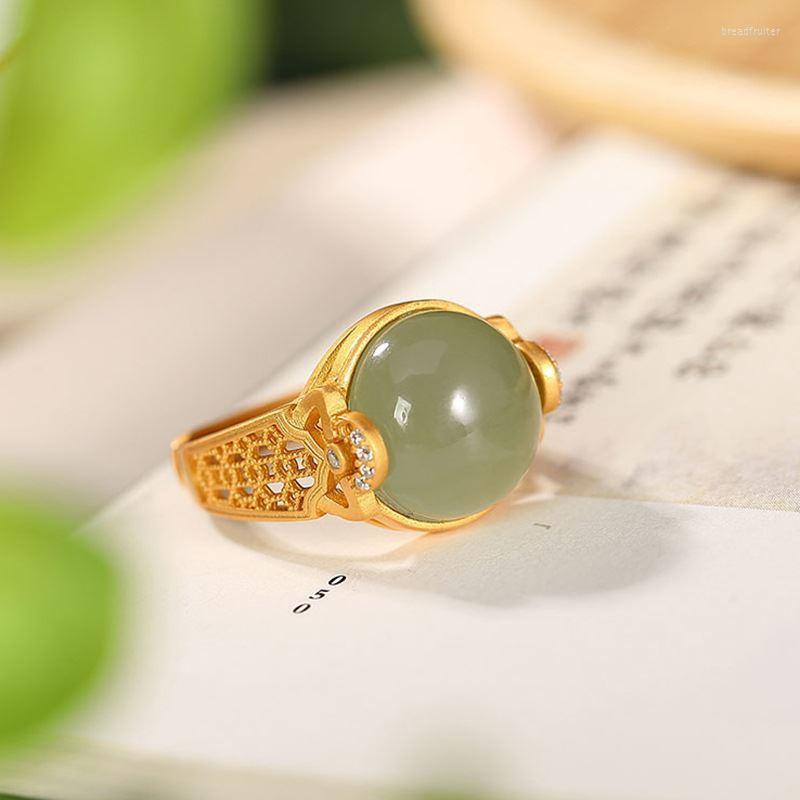 Cluster Rings Ancient Gold Technology Inlaid Crystal Round Natural An Jasper For Women Classic Design Jewelry Opening Adjustable
Cluster Rings Ancient Gold Technology Inlaid Crystal Round Natural An Jasper For Women Classic Design Jewelry Opening Adjustable
