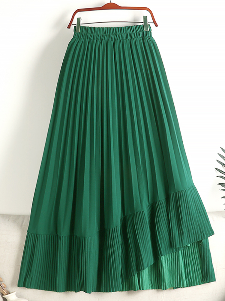 Skirts TIGENA Irregular Hem Pleated Long Skirt for Women Spring Summer Casual Solid A Line High Waist Maxi Skirt Female Green 230414, Brown
Skirts TIGENA Irregular Hem Pleated Long Skirt for Women Spring Summer Casual Solid A Line High Waist Maxi Skirt Female Green 230414, Brown