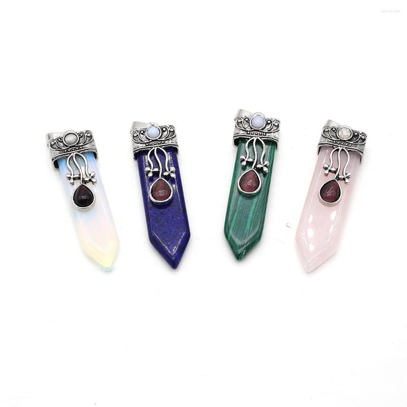 Pendant Necklaces Fashion Sword Natural Amethyst Charms Turquoises For Women Making DIY Jewerly Gift 26x40mm
Pendant Necklaces Fashion Sword Natural Amethyst Charms Turquoises For Women Making DIY Jewerly Gift 26x40mm