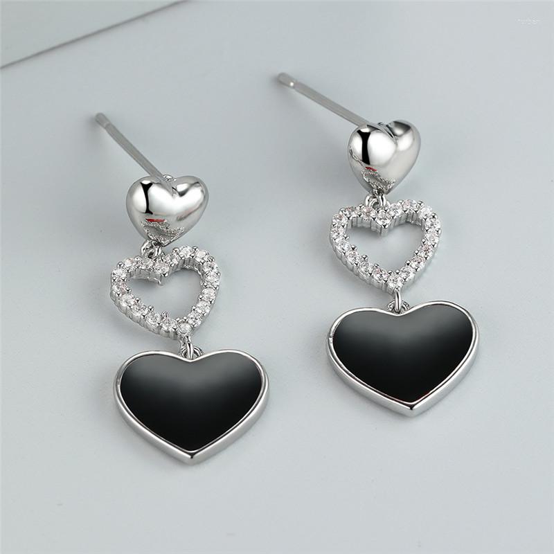 Dangle Earrings Vintage Black Red Stone Drop Oil Cute Female Love Heart Boho Silver Color Engagement For Women
Dangle Earrings Vintage Black Red Stone Drop Oil Cute Female Love Heart Boho Silver Color Engagement For Women