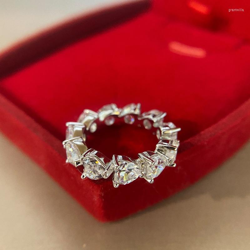 Cluster Rings Women Ring Wedding Party Full Diamonds Ladies S925 Silver Birthday Fine Jewelry For Girls
Cluster Rings Women Ring Wedding Party Full Diamonds Ladies S925 Silver Birthday Fine Jewelry For Girls