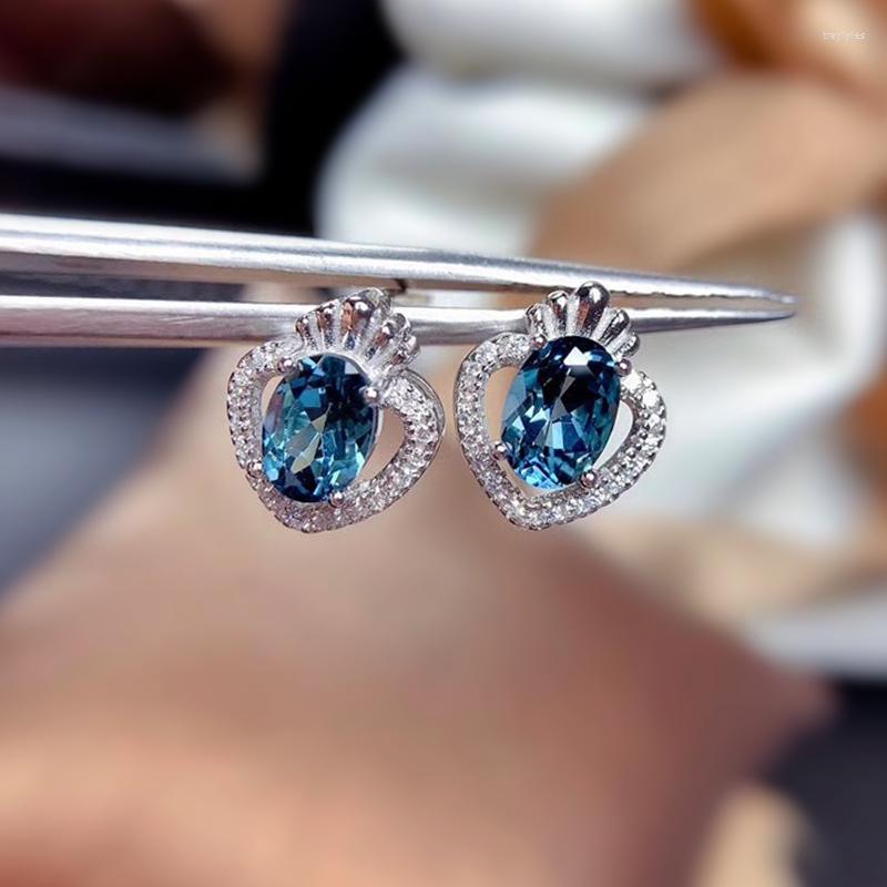 Stud Earrings Huitan Trendy Crown Shaped For Women With Oval Blue CZ Stone Gorgeous Bridal Wedding Engagement Party Jewelry
Stud Earrings Huitan Trendy Crown Shaped For Women With Oval Blue CZ Stone Gorgeous Bridal Wedding Engagement Party Jewelry