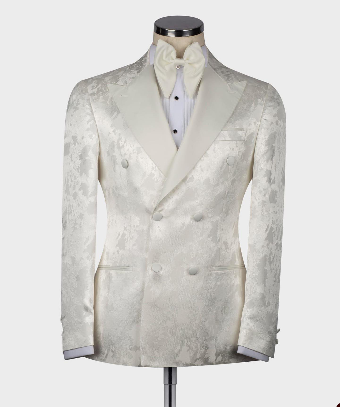 One Piece Wedding Tuxedos Men Suits Handsome Applicants Shawl Lapel Suit Plaid Double Breasted Three Packets Customized Pockets Multi-scenario Coat Ca