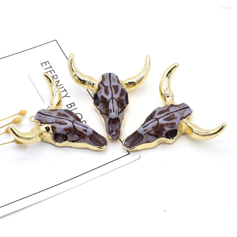 Charms Natural Stone Pendant Bull Head Shape Exquisite For Jewelry DIY Necklace Bracelet Earring Accessories Making 45x45mm
Charms Natural Stone Pendant Bull Head Shape Exquisite For Jewelry DIY Necklace Bracelet Earring Accessories Making 45x45mm