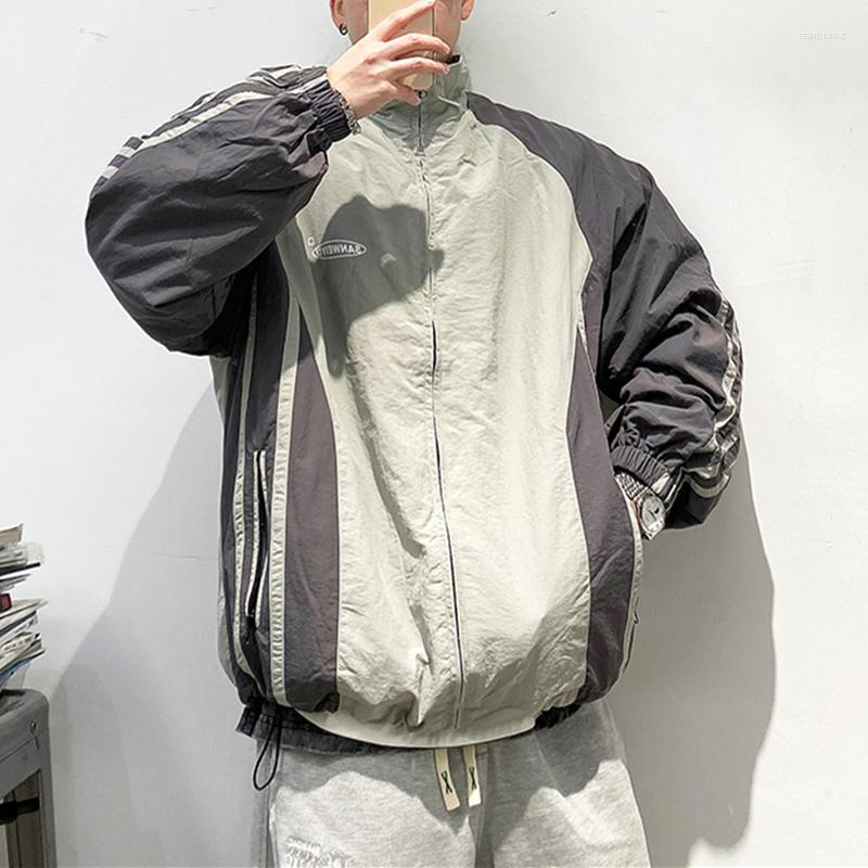 Men's Jackets Stitching Sports Jacket Men Clothing Japanese Harajuku Casual Coat Spring Autumn Fashion Streetwear Korean Running Top Male, Gray
Men's Jackets Stitching Sports Jacket Men Clothing Japanese Harajuku Casual Coat Spring Autumn Fashion Streetwear Korean Running Top Male, Gray