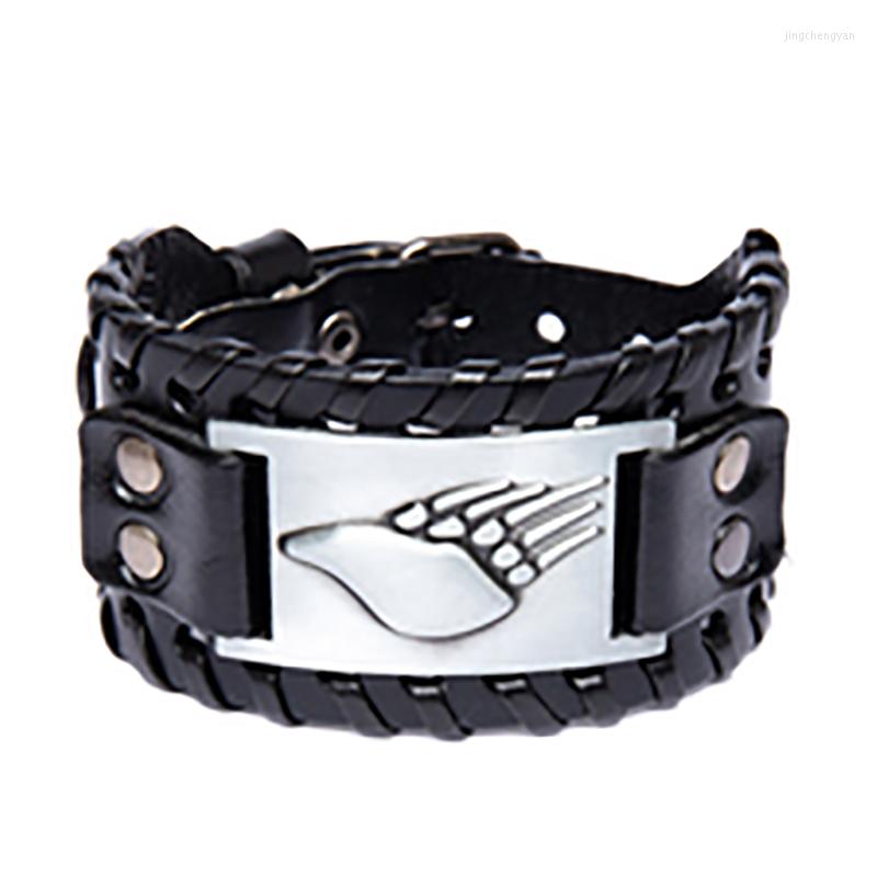 Bangle Personality Vintage Viking Braided Leather Bracelet For Men Punk Adjustable Amulet Wristband Cuff Talisman Jewelry Gift
Bangle Personality Vintage Viking Braided Leather Bracelet For Men Punk Adjustable Amulet Wristband Cuff Talisman Jewelry Gift