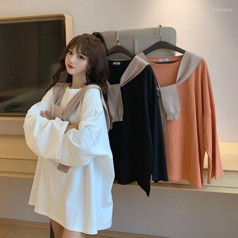 Women's T Shirts Autumn Preppy Style Long Sleeve Women Lazy Wind Casual Fashion Wrap All-match Two-piece Suit 2xl Oversized White Orange
Women's T Shirts Autumn Preppy Style Long Sleeve Women Lazy Wind Casual Fashion Wrap All-match Two-piece Suit 2xl Oversized White Orange