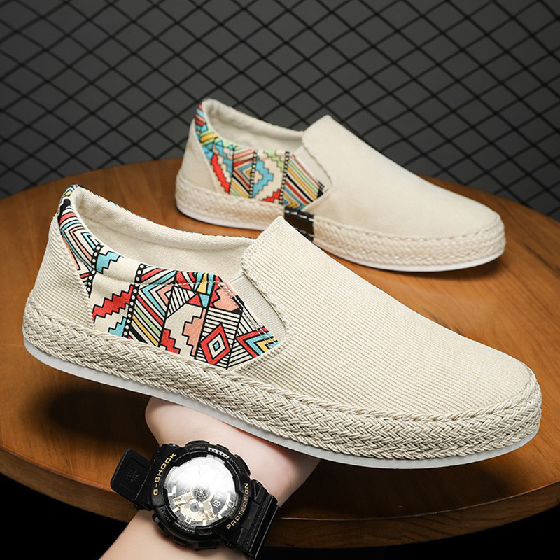 Dress Shoes Men Sneakers Casual Summer Lowtop Corduroy Fisherman's Lazy Slipon Cloth Trendy Men's 230328, Beige 2
Dress Shoes Men Sneakers Casual Summer Lowtop Corduroy Fisherman's Lazy Slipon Cloth Trendy Men's 230328, Beige 2