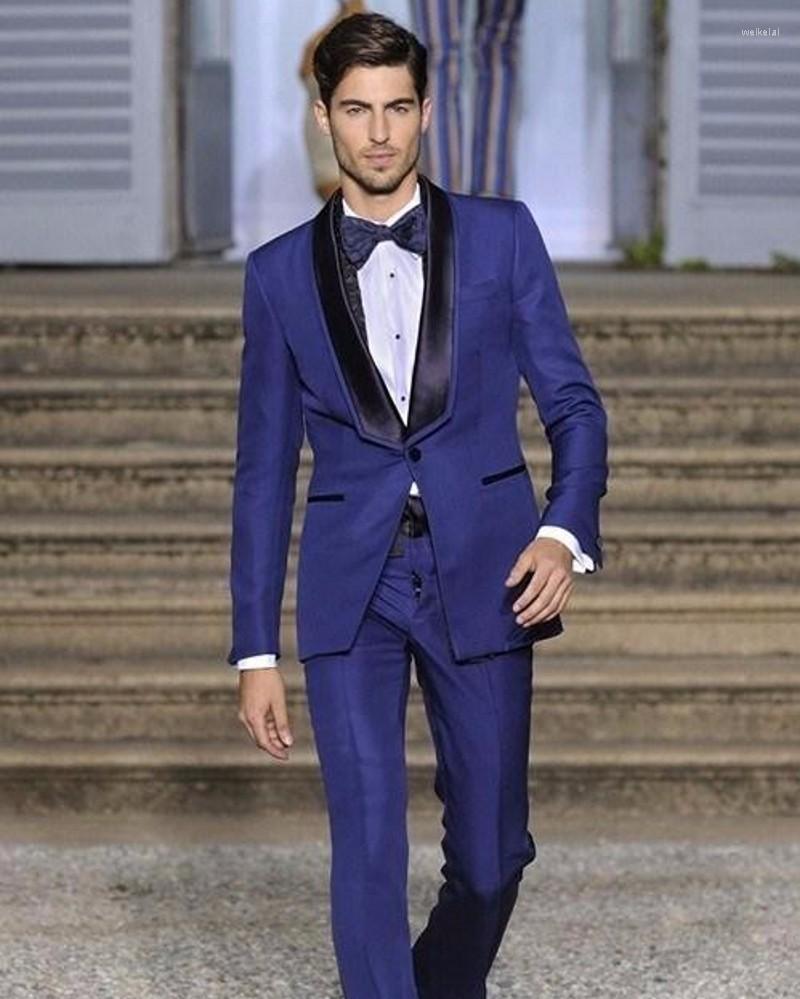 Men's Suits Style Groomsmen Shawl Black Lapel Groom Tuxedos Royal Blue Mens Wedding Man (Jacket Pants Tie Hankerchief) B758, Picture shown
Men's Suits Style Groomsmen Shawl Black Lapel Groom Tuxedos Royal Blue Mens Wedding Man (Jacket Pants Tie Hankerchief) B758, Picture shown