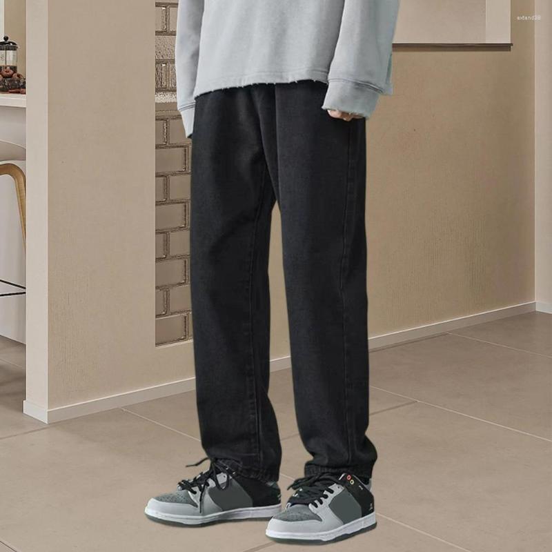 Men's Jeans Stylish Denim Trousers Solid Color Daily Wear Temperament Mid Waist Wide Leg Pants, Dark blue
Men's Jeans Stylish Denim Trousers Solid Color Daily Wear Temperament Mid Waist Wide Leg Pants, Dark blue