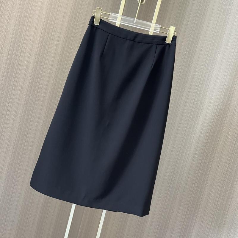 Skirts Black And White Button Half Skirt