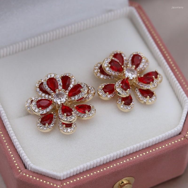 Stud Earrings 14K Gold Plated Korea's Fashion Jewelry Luxury Double-layer Color Zircon Flower Elegant Women's Party Accessories
Stud Earrings 14K Gold Plated Korea's Fashion Jewelry Luxury Double-layer Color Zircon Flower Elegant Women's Party Accessories