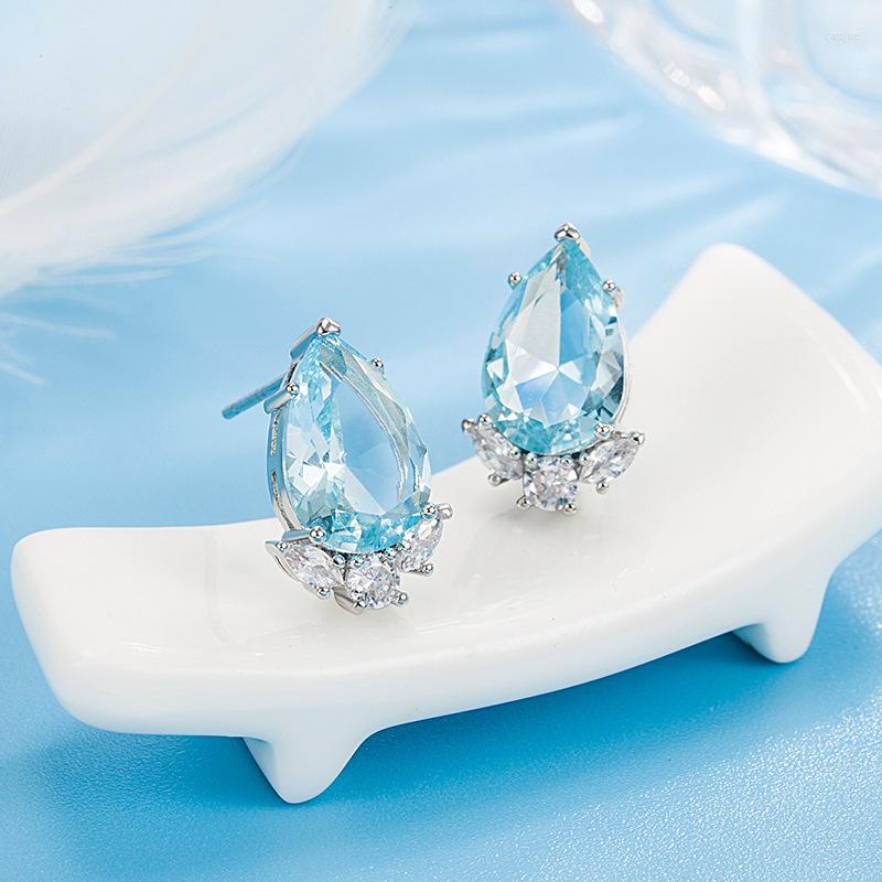 Stud Earrings Fashion Cute Blue Cubic Zircon For Women Men Luxury Temperamental Waterdrop Piercing Jewelry Gift
Stud Earrings Fashion Cute Blue Cubic Zircon For Women Men Luxury Temperamental Waterdrop Piercing Jewelry Gift