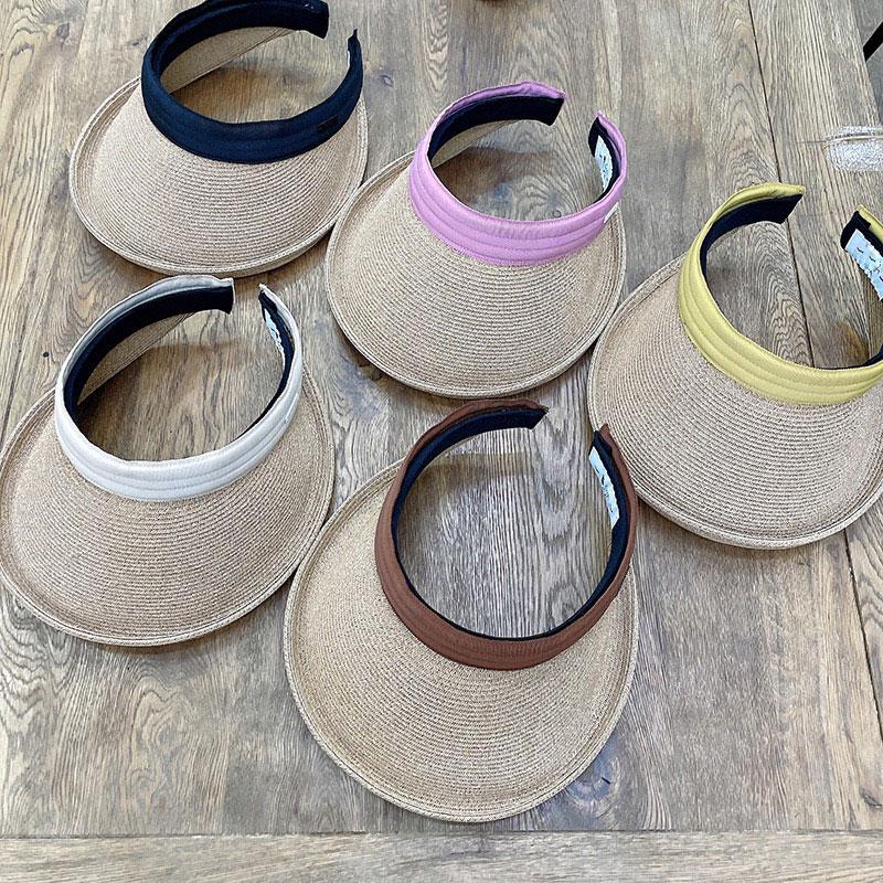 Wide Brim Hats Japanese Designer Style Casual Women Summer Sun Visor Empty Top Straw Hat Protection Cap Female Chapeau Femme Ete, Black
Wide Brim Hats Japanese Designer Style Casual Women Summer Sun Visor Empty Top Straw Hat Protection Cap Female Chapeau Femme Ete, Black