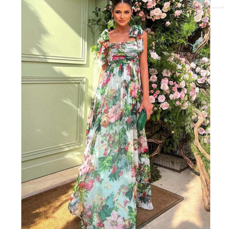 Casual Dresses Wepbel Wide Hem Flowy Strap Dress For Women Rose Floral Pleated Wrapped Chest Sleeveless Spaghetti Maxi
Casual Dresses Wepbel Wide Hem Flowy Strap Dress For Women Rose Floral Pleated Wrapped Chest Sleeveless Spaghetti Maxi