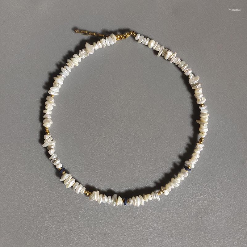 Choker Handmade Irregular Pearl Necklace Gold-color Beads Mix And Match Fashion Neck Accessories Year Gift For Women High Quality
Choker Handmade Irregular Pearl Necklace Gold-color Beads Mix And Match Fashion Neck Accessories Year Gift For Women High Quality
