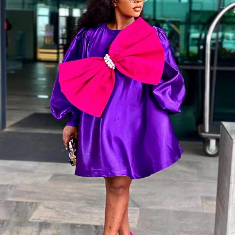 Plus Size Dresses Evening Party Fashion 2023 Women's Big Bow Short Dress Large Loose O-neck Long Sleeve Midi, Purple
Plus Size Dresses Evening Party Fashion 2023 Women's Big Bow Short Dress Large Loose O-neck Long Sleeve Midi, Purple