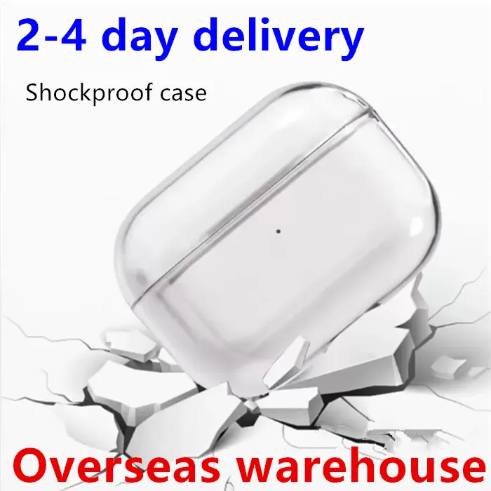 For Airpods pro 2 2nd generation airpod 3 pros Headphone Accessories Solid TPU Silicone Protective Earphone Cover Wireless Charging Shockproof Case