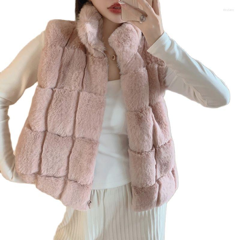 Women's Fur Thin Light Women Coat Sleeveless Warm Vest Korean Fashion Girls Loose Design, Pink
Women's Fur Thin Light Women Coat Sleeveless Warm Vest Korean Fashion Girls Loose Design, Pink