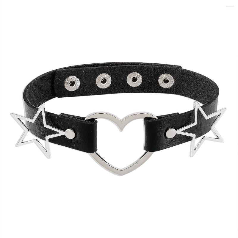 Choker Punk Harajuku Necklaces For Women Gothic Star Pendant PU Leather Collar Heart-shaped Follar Female Neck Clavicle Necklace
Choker Punk Harajuku Necklaces For Women Gothic Star Pendant PU Leather Collar Heart-shaped Follar Female Neck Clavicle Necklace