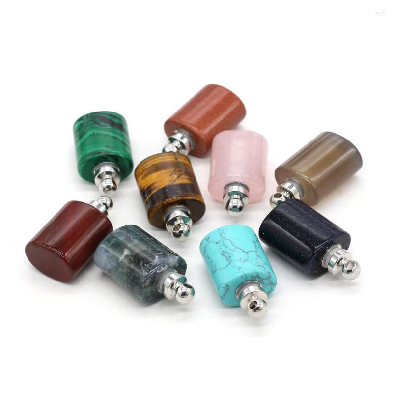 Pendant Necklaces Natural Gem Stone Agat Oil Diffuser Perfume Bottle Flat Cylindrical Essential Charms For DIY Jewelry Making
Pendant Necklaces Natural Gem Stone Agat Oil Diffuser Perfume Bottle Flat Cylindrical Essential Charms For DIY Jewelry Making