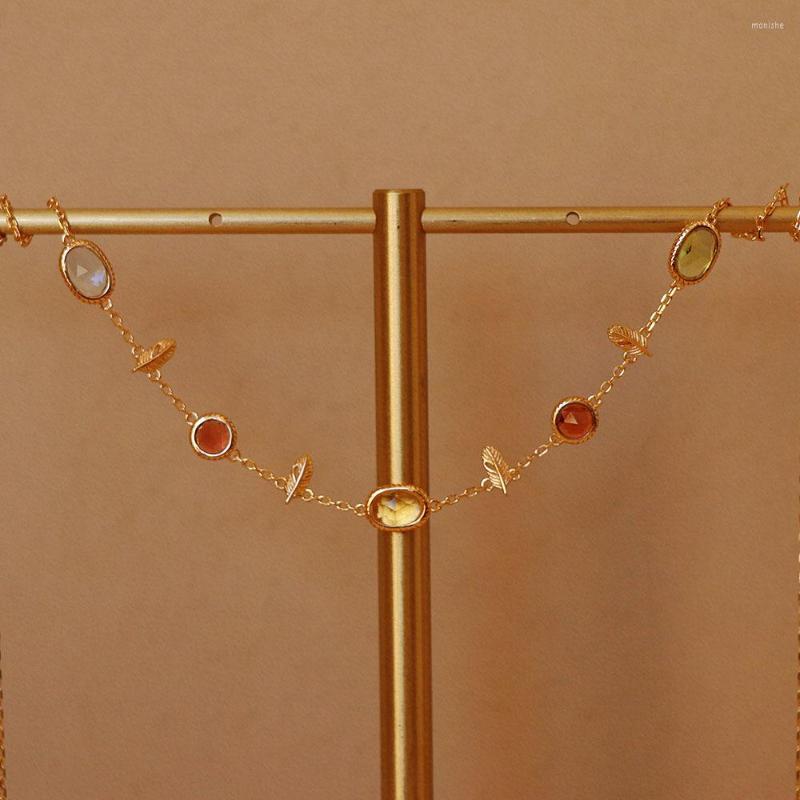 Choker Adjustable Multicolor Necklace For Women Ladies Wedding Rainbow Colorful Olivine Garnet Zircon Topaz Charm Clavicle Cha
Choker Adjustable Multicolor Necklace For Women Ladies Wedding Rainbow Colorful Olivine Garnet Zircon Topaz Charm Clavicle Cha