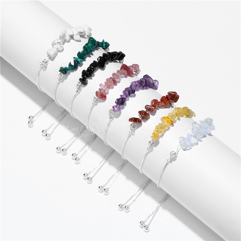 Crystal Irregular Crushed Stone Beaded Bracelet Strands Amethyst Quartz Natural Stone Wristband Bangles For Women Jewelry Gift
Crystal Irregular Crushed Stone Beaded Bracelet Strands Amethyst Quartz Natural Stone Wristband Bangles For Women Jewelry Gift