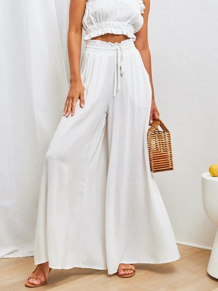 Women' Pants Summer Casual White Wide Leg Women 2023 Streetwear Fashion High Waist Loose Flare Leggings Pant Trousers Pantalon, Black
Women' Pants Summer Casual White Wide Leg Women 2023 Streetwear Fashion High Waist Loose Flare Leggings Pant Trousers Pantalon, Black