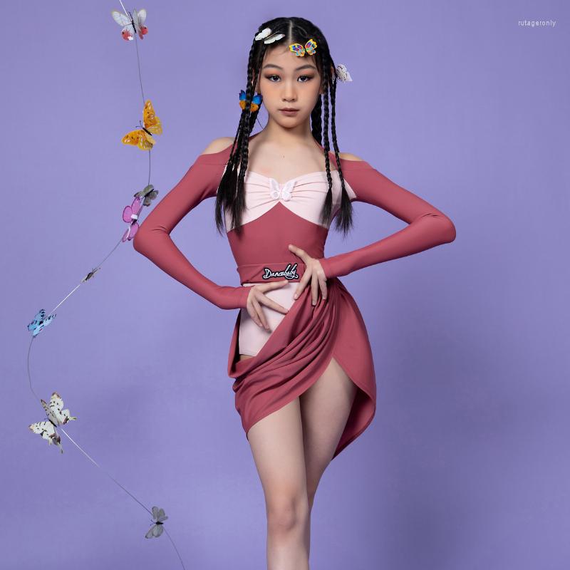 Stage Wear Long Sleeve Patchwork Wrinkle Kids Latin Dance Dress For Girl Competition Ballroom Dancing Costume NY09 DAS523, 001
Stage Wear Long Sleeve Patchwork Wrinkle Kids Latin Dance Dress For Girl Competition Ballroom Dancing Costume NY09 DAS523, 001