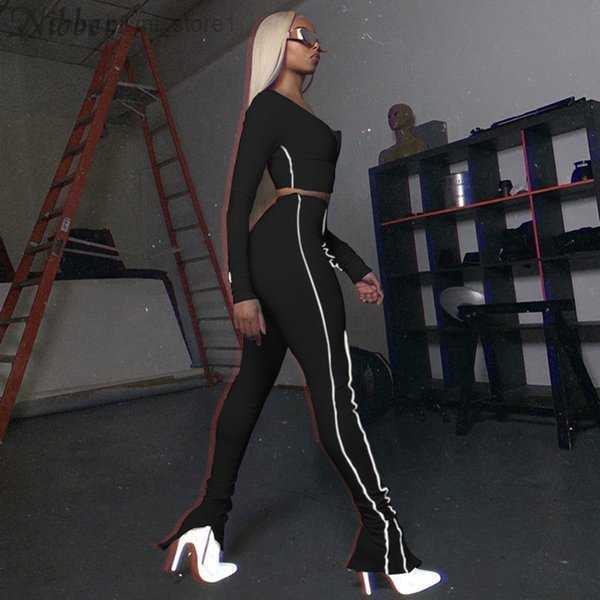 Women's Two Piece Pants Nibber High Elastic Fitness Tracksuit Striped Women Set Fall Sleeve Zipper Crop Top + Suit 201007 2 MAIP, Gray
Women's Two Piece Pants Nibber High Elastic Fitness Tracksuit Striped Women Set Fall Sleeve Zipper Crop Top + Suit 201007 2 MAIP, Gray